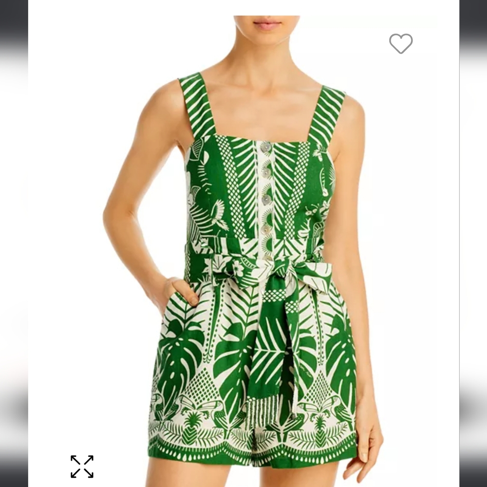 Farm Rio Macaw Elegance Romper size XL